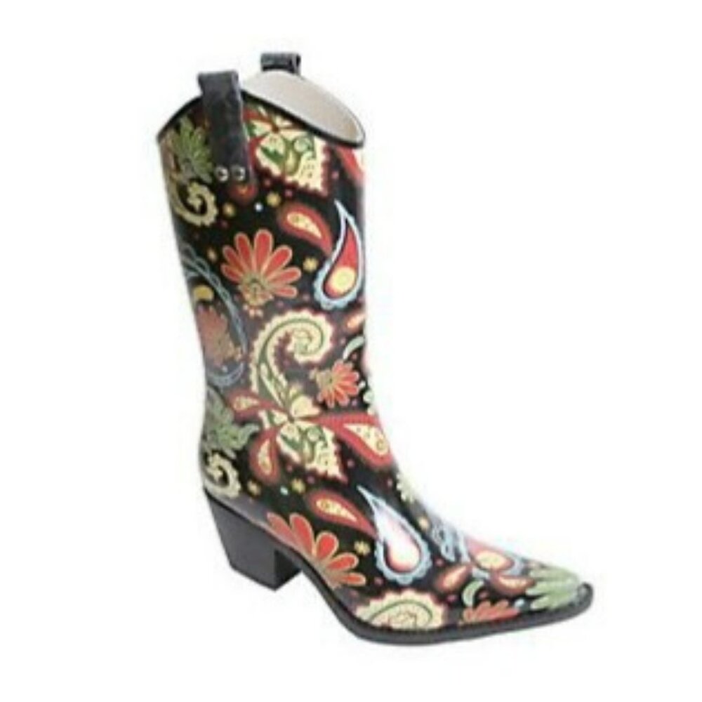 Nomad Yippy Rubber Rain Boots Ladies Size 8